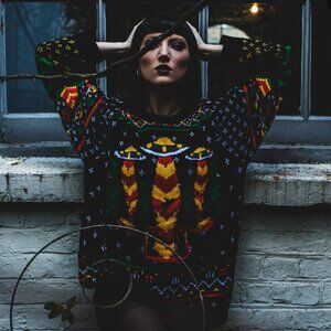 Killstar Abduction Unisex Sweater | Ugly Holiday Sweater BNWT (Size M)